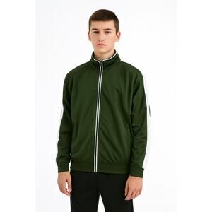 MATRIX Boys Dark Green Trico Track Jacket - Size Large (10-12) NWOT